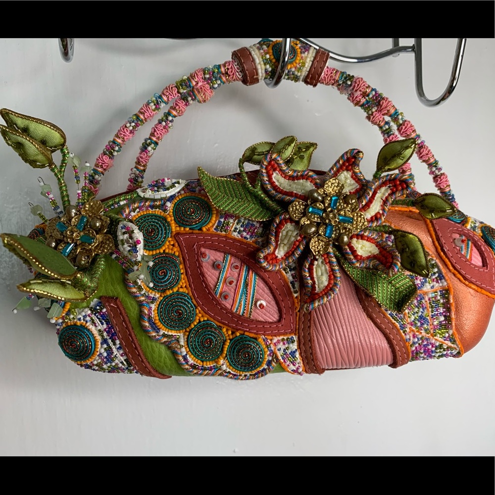 Mary Frances Beaded Floral Clutch